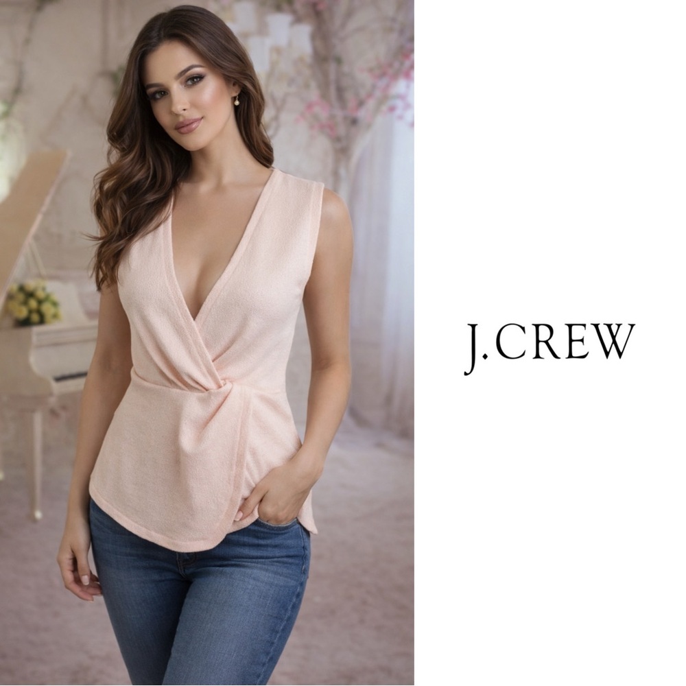 NEW J Crew 365 Boucle Tank in Peach